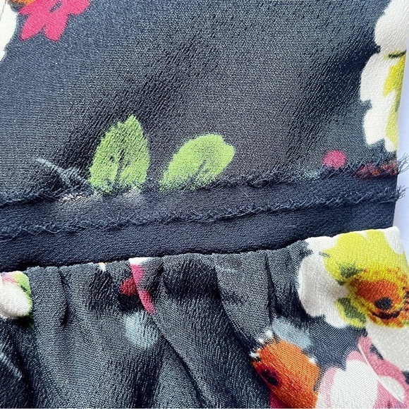 American Eagle AEO Dress Sweetheart  Floral Cottagecore Rodeo Pockets Boho Sz 6 - Picture 12 of 16